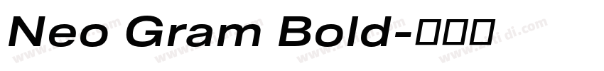 Neo Gram Bold字体转换